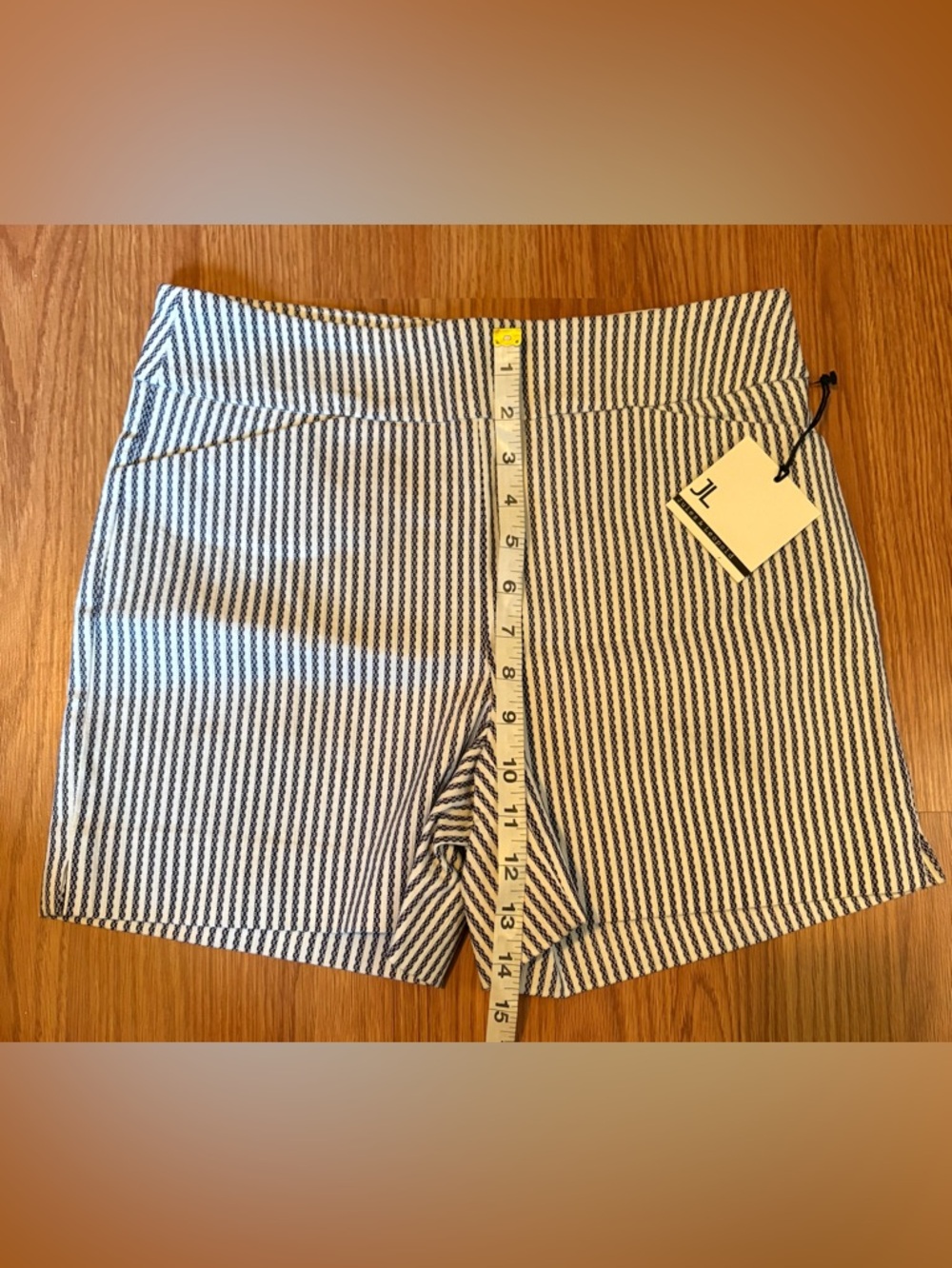 Jules & Leopold Navy and White Striped Shorts with JL Tag - Picture 1 of 7
